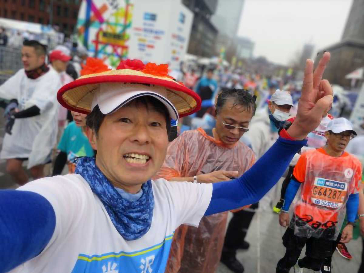 畳職人田島、東京マラソンを走る